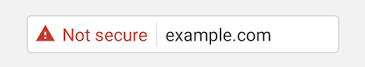 Chrome Non-secure warning