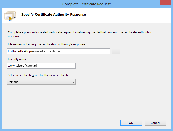 IIS - Installation certifikat 1